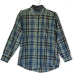 Vintage 90s Pendleton Plaid Wool Button-Up Shirt – Mending Project – Size M